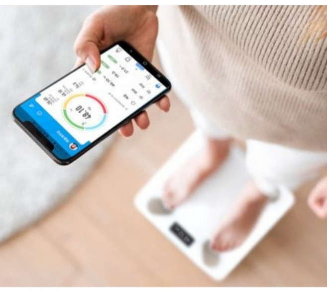 인바디체중계 스마트 체지방 체중계 블루투스, CN8372, 블랙