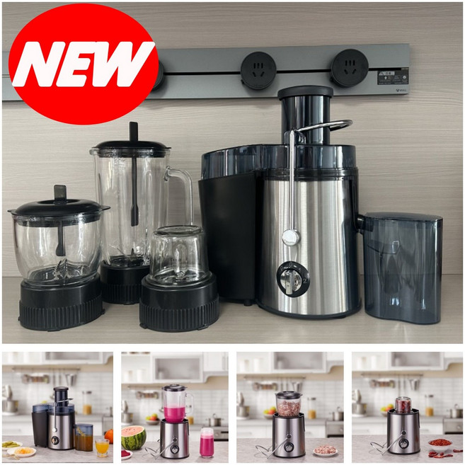 [캬오유] 다기능 과일 대용량 착즙기 4in1 야채 당근 다용도 멀티 녹즙기 분쇄 다갈아 원액기, SL-2026