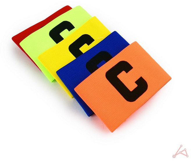 BIGHAPPY 축구 주장 완장 캡틴C 오렌지 암밴드 스포츠 팔뚝밴드 팀리더