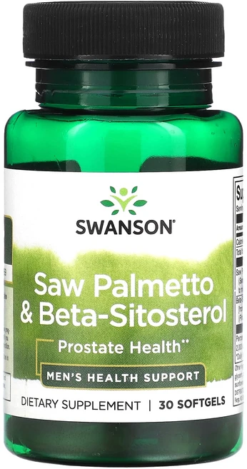 Swanson 쏘팔메토 & 베타-시토스테롤 소프트젤 30정, Swanson쏘팔메토베타시토스테롤소프트젤30정, 1개 - 쿠팡