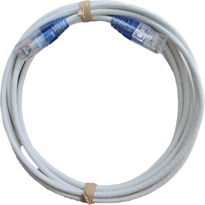 LS Cat.6 1G 슬림형 수제작 랜케이블, 4m, 1개, 화이트