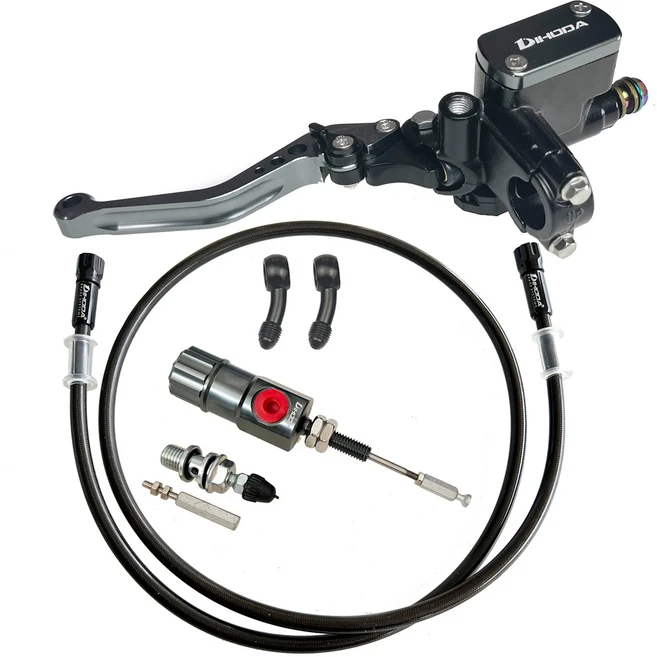 [호환] 14mm 피스톤 오토바이 유압 클러치 키트 브레이크 마스터 실린더 혼다 야마하 가와사키 스즈키 용 1