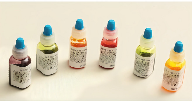 천연과즙색소 6색Set 고운빛깔 리얼과즙, 1세트, 120g