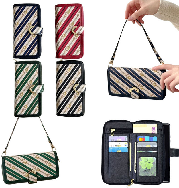 갤럭시 와이드8 M16 5G SM-M166S 가방처럼 휴대폰 케이스 (소시에르) 실용성 손목스트랩 지퍼형 넉넉한 카드수납 지갑형 가죽 다이어리 마그네틱 잠금