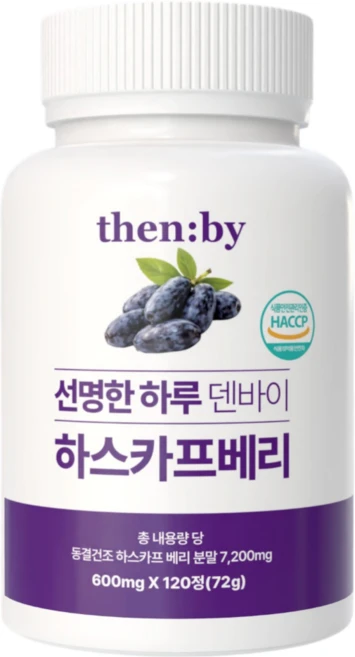 선명한하루 덴바이 하스카프베리 눈침침, 1개, 120정 - 쿠팡