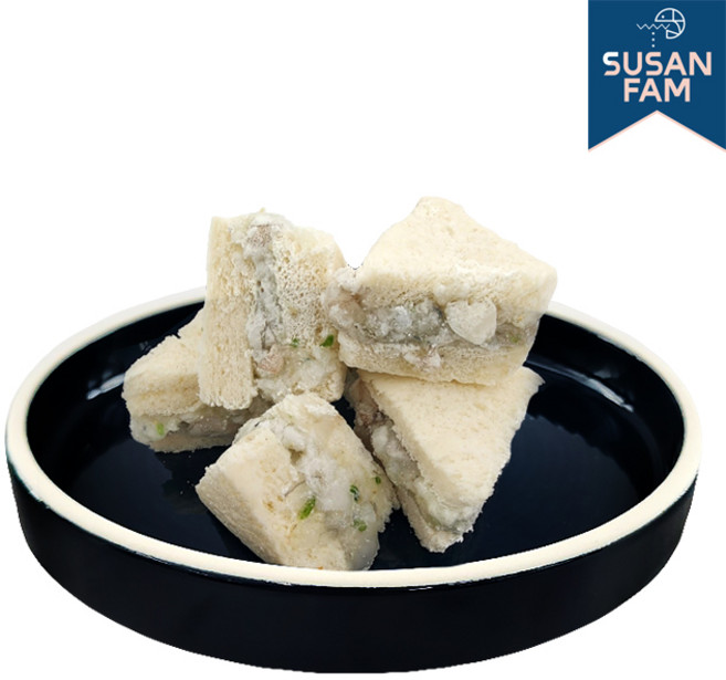 멘보샤 (사각 삼각) 240g/500g 중국식 새우 토스트 냉동튀김, 240g, 1개