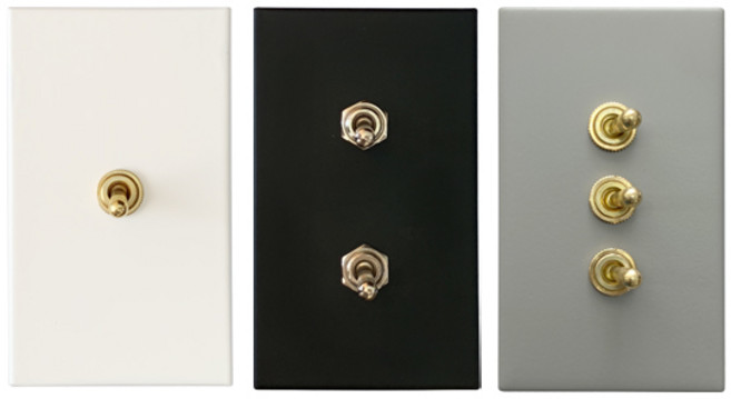 레트로 빈티지 토글 디자인 인테리어 온오프 똑딱이 스위치, 토글4구, 실버, 화이트, 1개