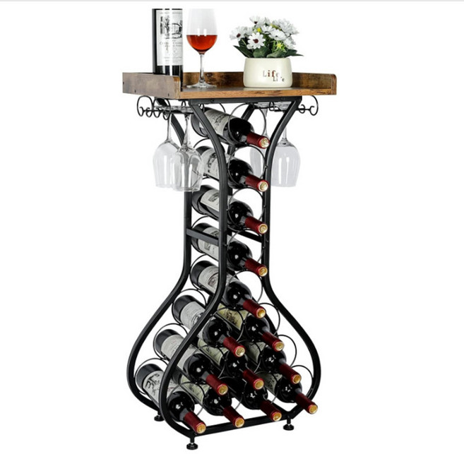 철제 와인 거치대 양주 진열장 고급스러운, 420*300*900mm, 1개