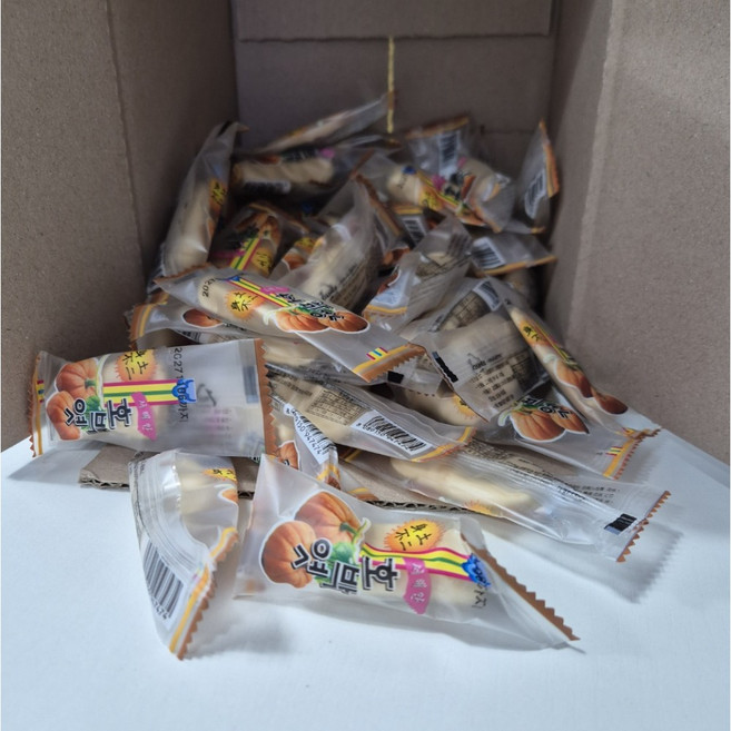 서해안 호박엿 어르신간식 합격엿 소분용 대용량 수능엿 합격기원, 8g, 30개