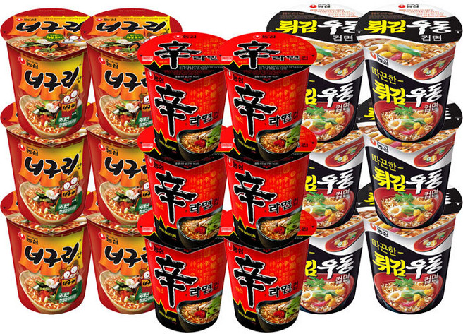 농심 컵라면 혼합 18 (신라면6+튀김우동6+너구리6)