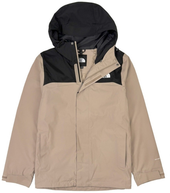 The North Face 北臉 男 運動連帽外套 防潑水 卡其黑