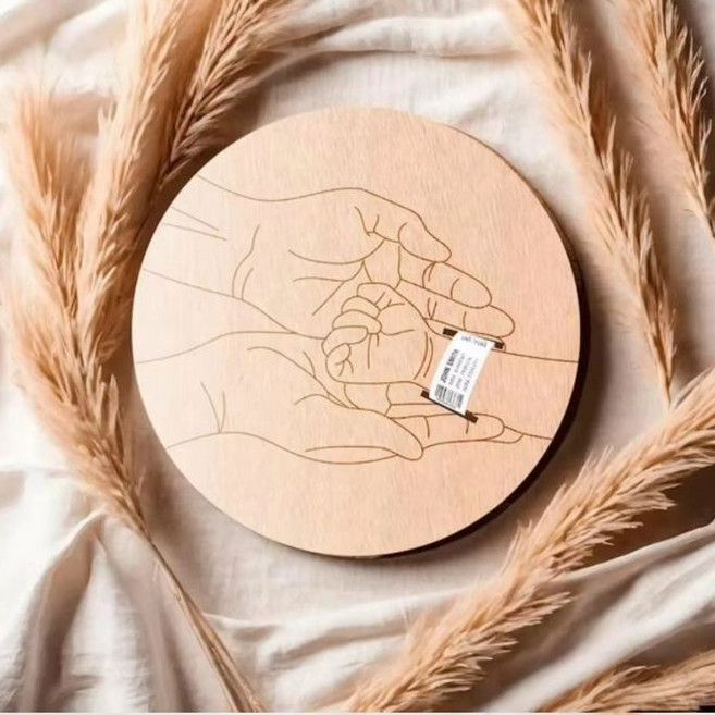 신생아 팔찌액자 발찌액자 산모팔찌보관함 탄생기념 출산선물 임산부선물, 하트