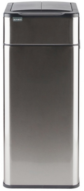 엘페코 살균탈취 냄새차단 스마트 자동 센서 휴지통 30L 대용량, 실버