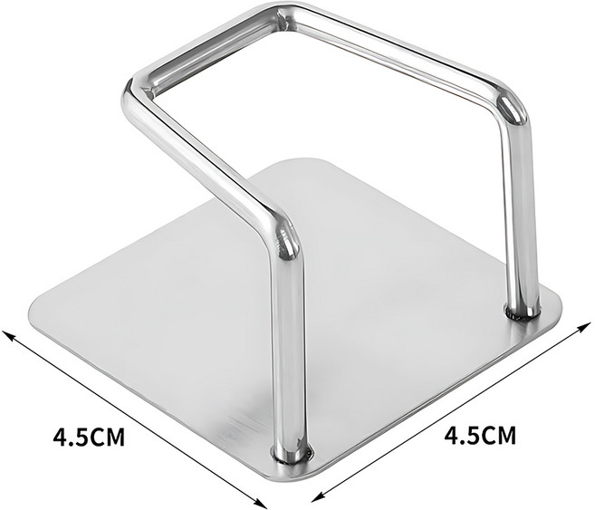 ProTap 강력접착 스텐304 접착식 무타공 다용도 고리형 후크, 4개, 스테인리스