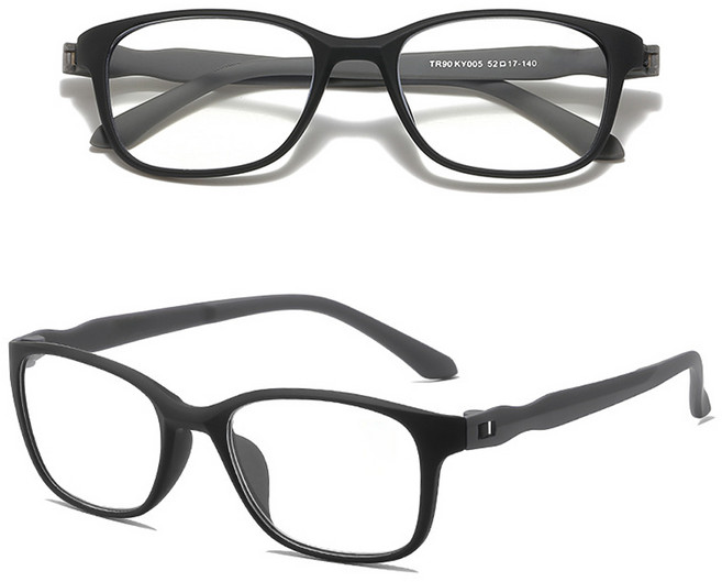 휴대용 고화질 초경량 불루라이트차단 TR90 안경테, 1개, TR90/그레이