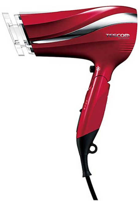 TESCOM TID2200TW 防靜電大風量吹風機 1500W, 【紅色】