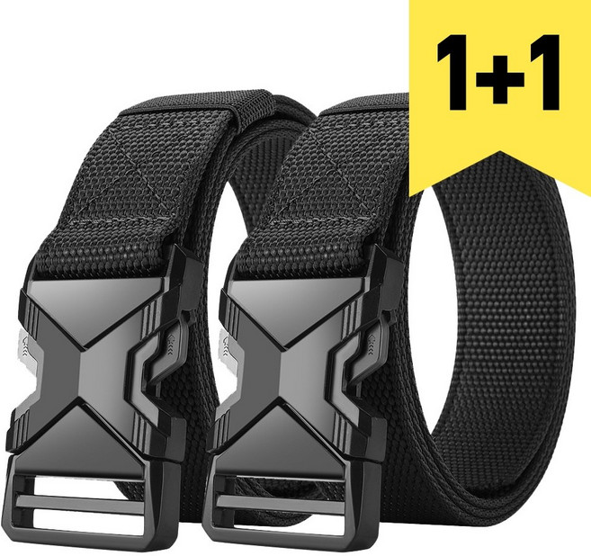 남성 전술 벨트 스포츠 벨트 일상 통근 레저 벨트 2개