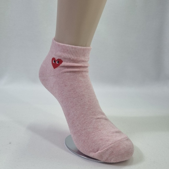 여성 하트 패션 캐릭터 스니커즈 발목 양말 10켤레
