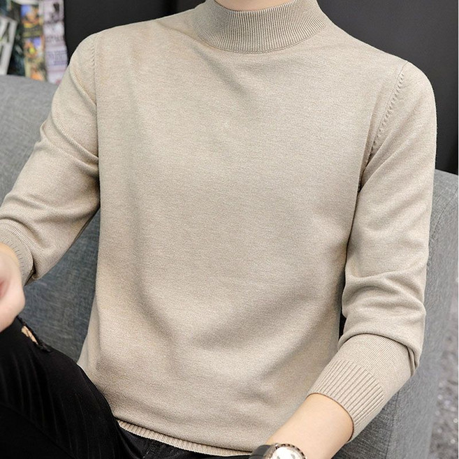 휠렉스 남성 겨울 캐주얼 터틀넥 스웨터 긴팔 반목폴라 니트 W51