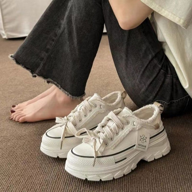 ANYOU 여성 플랫슈즈 키높이 발편한 심플 캐주얼 운동화