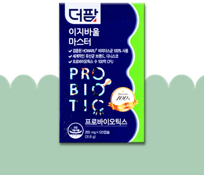 1일 1회 1캡슐 8개월분 [약국정품] 더팜 이지바울 마스터 120캡슐 x 2박스 프로바이오틱스, 120정, 1개