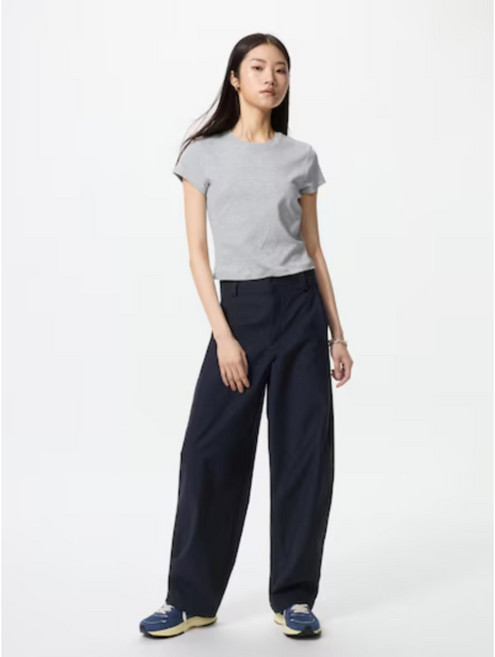 유니클로 저지 배럴 레그 팬츠 와이드핏 바지 3컬러