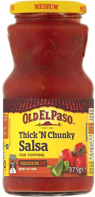 올드엘파소 시크 청키 살사 소스 미디엄, 4개, 375g