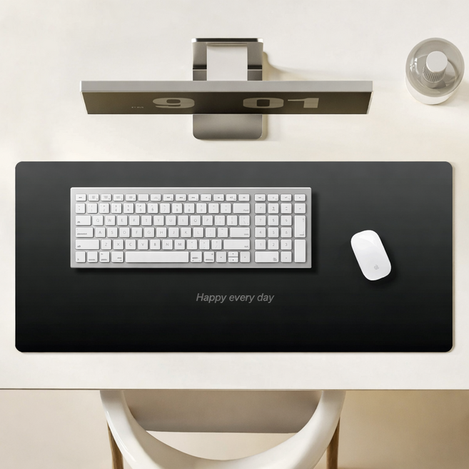 그릭스 게이밍 키보드 마우스 장패드, 1개, 블랙 그레이