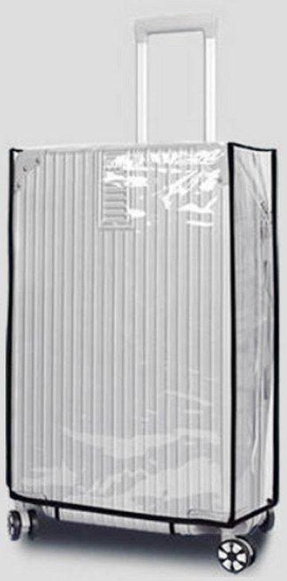 주닉스 PVC 투명 캐리어 커버 26인치 긁힘방지 투명 캐리어 보호 덮개 방수 커버, 1개