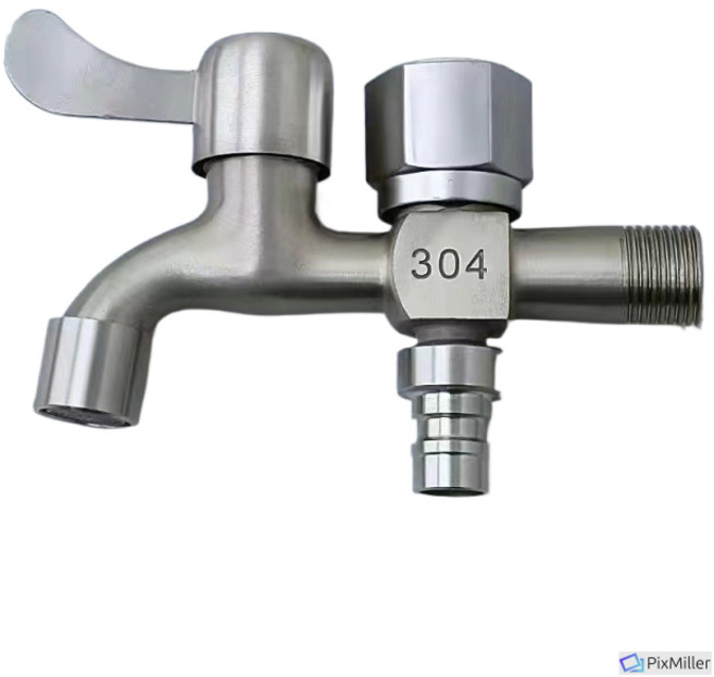 304雙出水龍頭 洗衣機水龍頭 園藝水龍頭 一對二水龍頭, 1個, 單奶嘴頭