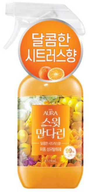 아우라 퍼퓸 섬유탈취제 생화향 양재동꽃시장, 8개, 490ml