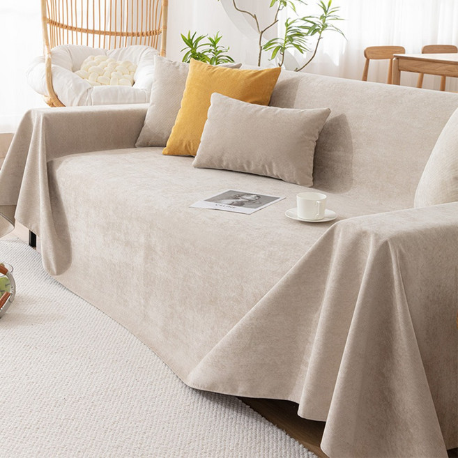 [생활 방수] 커버무드 논슬립 소파 커버 고양이 스크래치 방지, 1개, 베이지