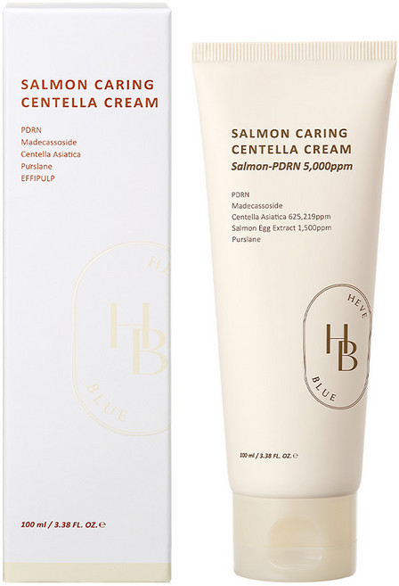 헤브블루 [진정컨디션] 살몬 케어링 센텔라 크림, 1개, 100ml