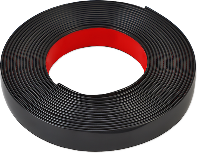 리빙로드 포인트 PVC 접착식 몰딩 띠 테이프, 블랙