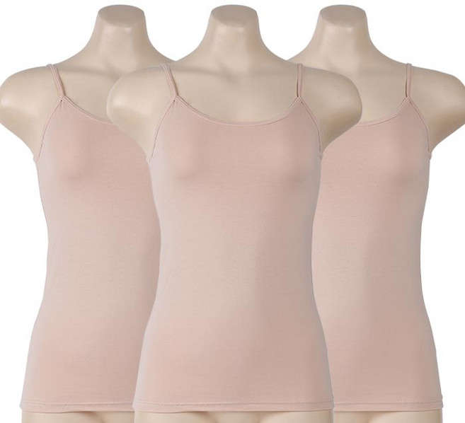 예스플러스 국산 순면 끈나시 3p세트_수입산 비교불가