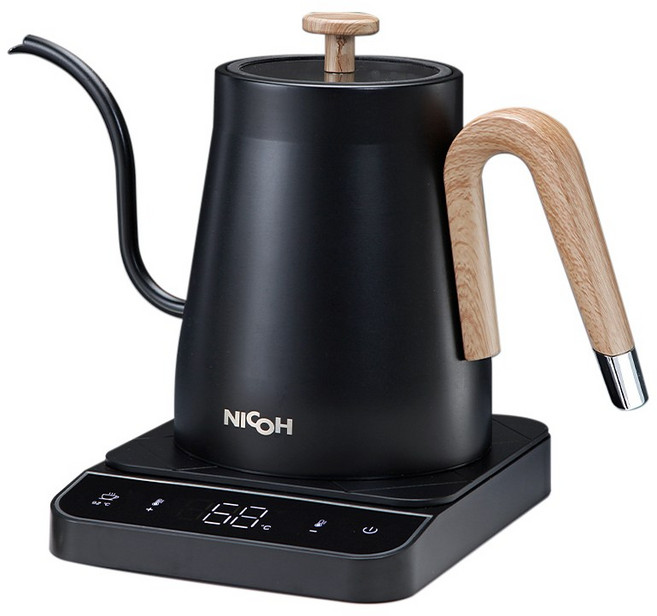 日本NICOH電子溫控 0.8L NK-T80, 1個, 一入手沖壺, 1入, 800ml