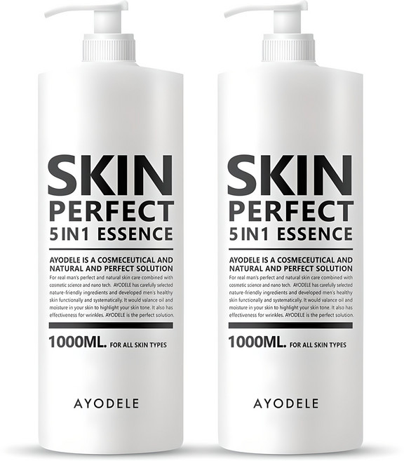 아요델 남성용 퍼펙트 올인원 크림, 1L, 2개