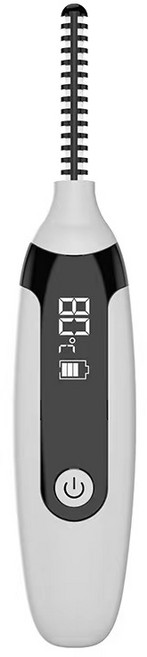 Lebuygo 스마트 온도 제어 실리콘 속눈썹 고데기, 흰색, 흰색