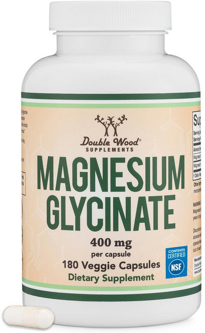 더블우드 마그네슘 글리시네이트 400mg 베지 캡슐, 180정, 2개