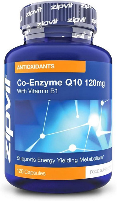 영국 집비트 Zipvit Co-Enzyme Q10 코엔자임 큐텐 120mg with 비타민B1 캡슐, 1개, 120정