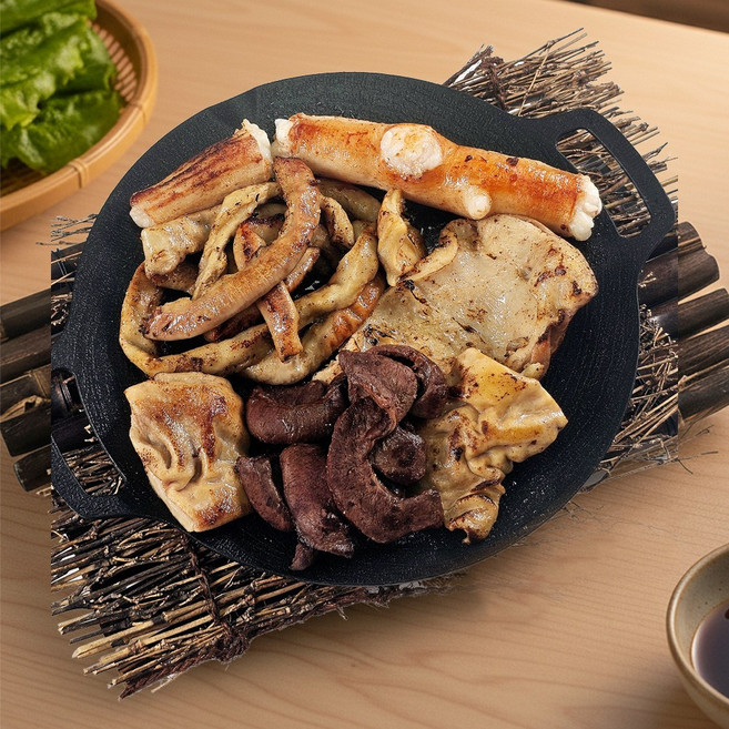 우리한끼 직화초벌 소곱창 모듬구이 세트, 1세트, 760g