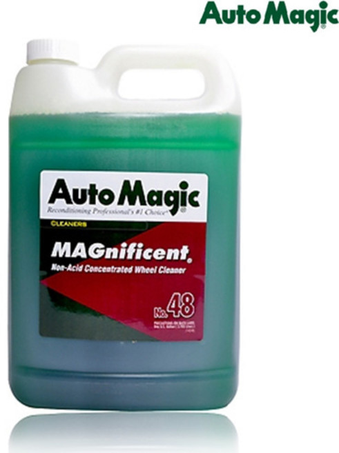 오토매직 매그니피슨트 프리미엄 중성 휠크리너 4L 알루미늄 크롬휠 세정제, 1개