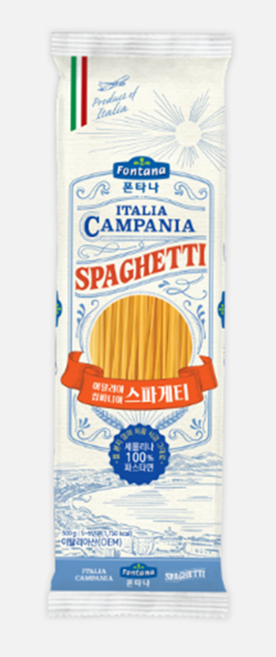 폰타나 이탈리아 캄파니아 스파게티, 500g, 2개