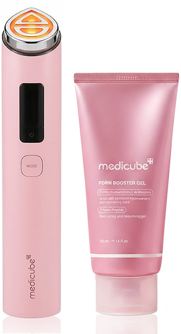 메디큐브 에이지알 부스터프로 X2 9in1 토탈케어 + PDRN 부스터 젤, 핑크