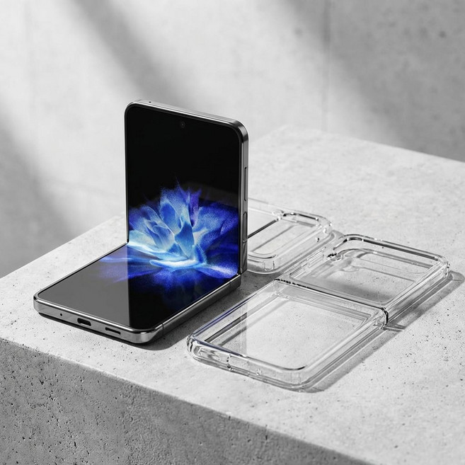 포앤디 투명 변색방지 1mm 슬림 하드 폰케이스