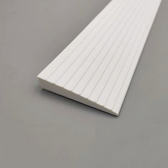 로봇청소기 접착식 문턱 도어턱받침 1m 실내용 높이 0.6cm 1cm 문지방 계단 실리콘 소재 컷팅 가능, 화이트, 1개