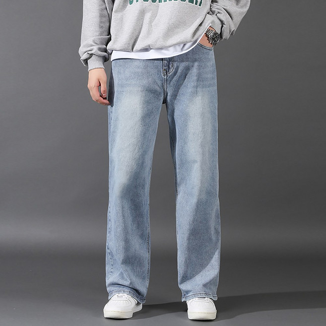 후앙스 사계절 와이드 스판 허리 인밴딩 데님 청바지 GZCP-5181