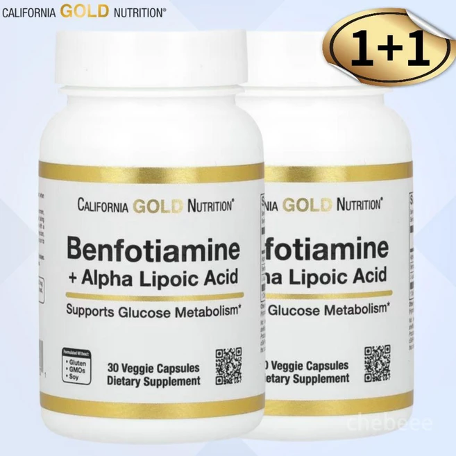 cgn 벤포티아민 알파리포산 L 류신 30캡슐 2병 Benfotiamin, 30정 - 쿠팡