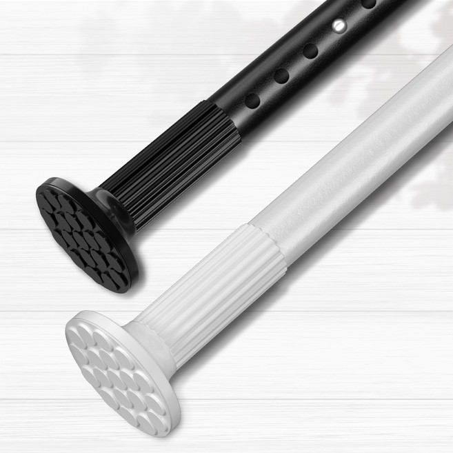 알뜨리 무지센 강력 압축봉 암막커튼 못없이 길이조절 커튼봉 행거봉 커텐봉 옷걸이 샤워커튼, 화이트