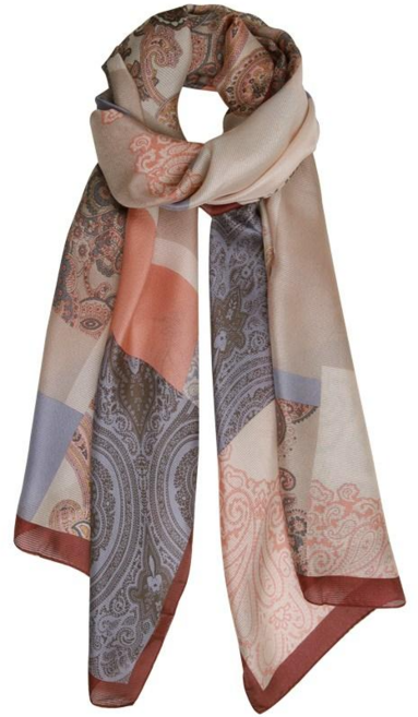 엘르 줄리아페이즐리 롱 실크스카프 SE839S305